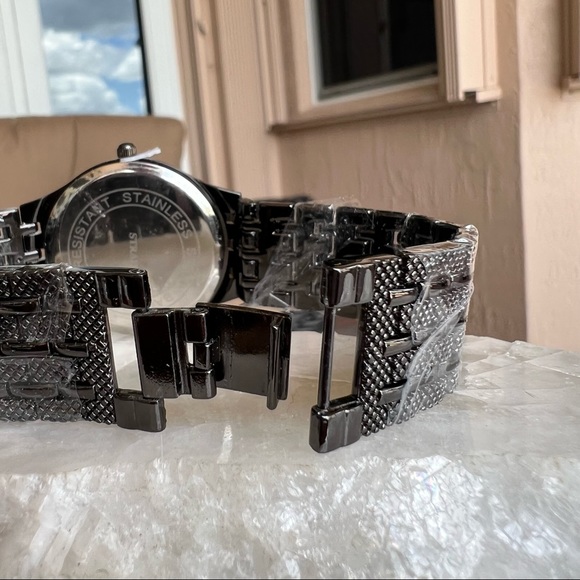 STRADA Dark Silvertone Watch with Stainless Back - Picture 8 of 10